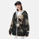 thumbnail image 3 of Balery Gold Pattern Skull Sudadera ligera de manga larga con capucha y protección solar UPF 50+ para hombre y mujer, ideal para pesca y running-Small, 3 of 7