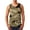 Kaki, variante sur Débardeurs Sans Manches Ajustés pour Hommes Col Rond Débardeurs Graphiques Décontractés pour Entraînement T-Shirt de Musculation Léger Débardeurs de Gym Athlétiques