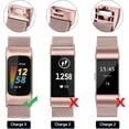 thumbnail image 2 of MYKOMI pour Fitbit Charge 6 Bracelets Femmes Hommes, Bracelet en Maille Métallique en Acier Inoxydable avec Boucle Réglable de Remplacement Compatible avec Fitbit Charge 6 Tracker D\'entraînement Physique, 2 of 8