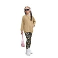 thumbnail image 3 of Arshiner Girls Floral Print Clothing Sets Long Sleeve Casual Set with Pants for School Holiday or Play 6-14Y, 3 of 5