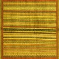 thumbnail image 1 of Ahgly Company Indoor Square Abstract Yellow Modern Area Rugs, 7' Square, 1 of 4