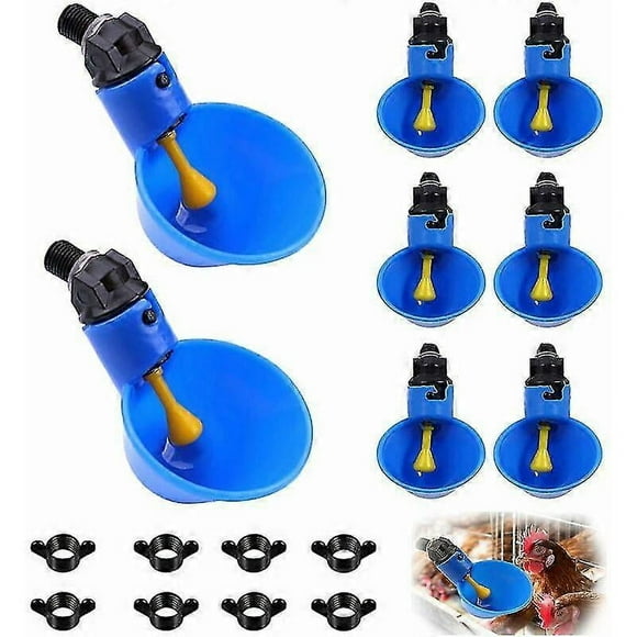 pcs, Plastic Chicken Waterer, Automatic Chicken Waterer, Chicken Waterer, Blue Chicken Waterer, Farm 2024