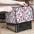 thumbnail image 6 of KLL Orchids Flowers Print 4 Slice Toaster Dust Covers Kitchen Small Appliance Cover with 2 Pockets,Can hold Jam Spreader Knife & Toaster Tongs (12.4 x 10.6 x 8.2), 6 of 6