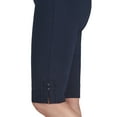 thumbnail image 4 of Hearts Of Palm Womens Petite Solid Color Tech Stretch Skimmer With Elastic Waistband, 4 of 4