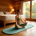 thumbnail image 4 of MMJ Yoga Mat Oval Solid Color Silica Mud Non Slip 19.69x70.87in Quiet Shock Absorbing Fitness Pilates Home Gym Floor Workout, 4 of 6