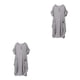 thumbnail image 2 of Minnieouse Lady Loose Dress Ropa de manga corta Primavera Verano Retro Robe Irregular Vestidos casuales Moda para club Type9 NO9, 2 of 6