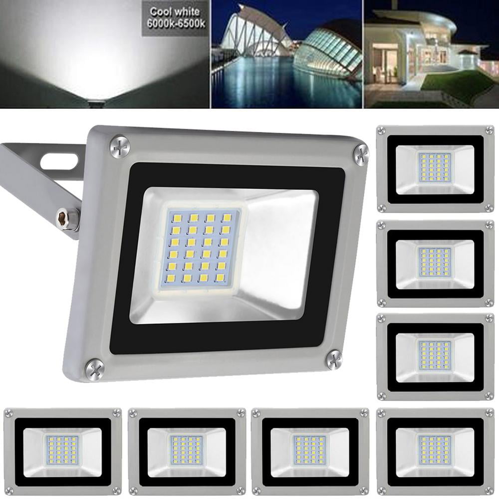 LED Floodlight Outside Wall Light 10/20/30/50/100/1000W Warm Cool Flood Lights 