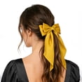 thumbnail image 4 of 10 Pack Vintage Hair Bows for Women & Girls - Long Tail Satin Hair Clips, Neutral Colors Hair Ribbon Accessories for Daily Wear & Special Occasions, 4 of 6