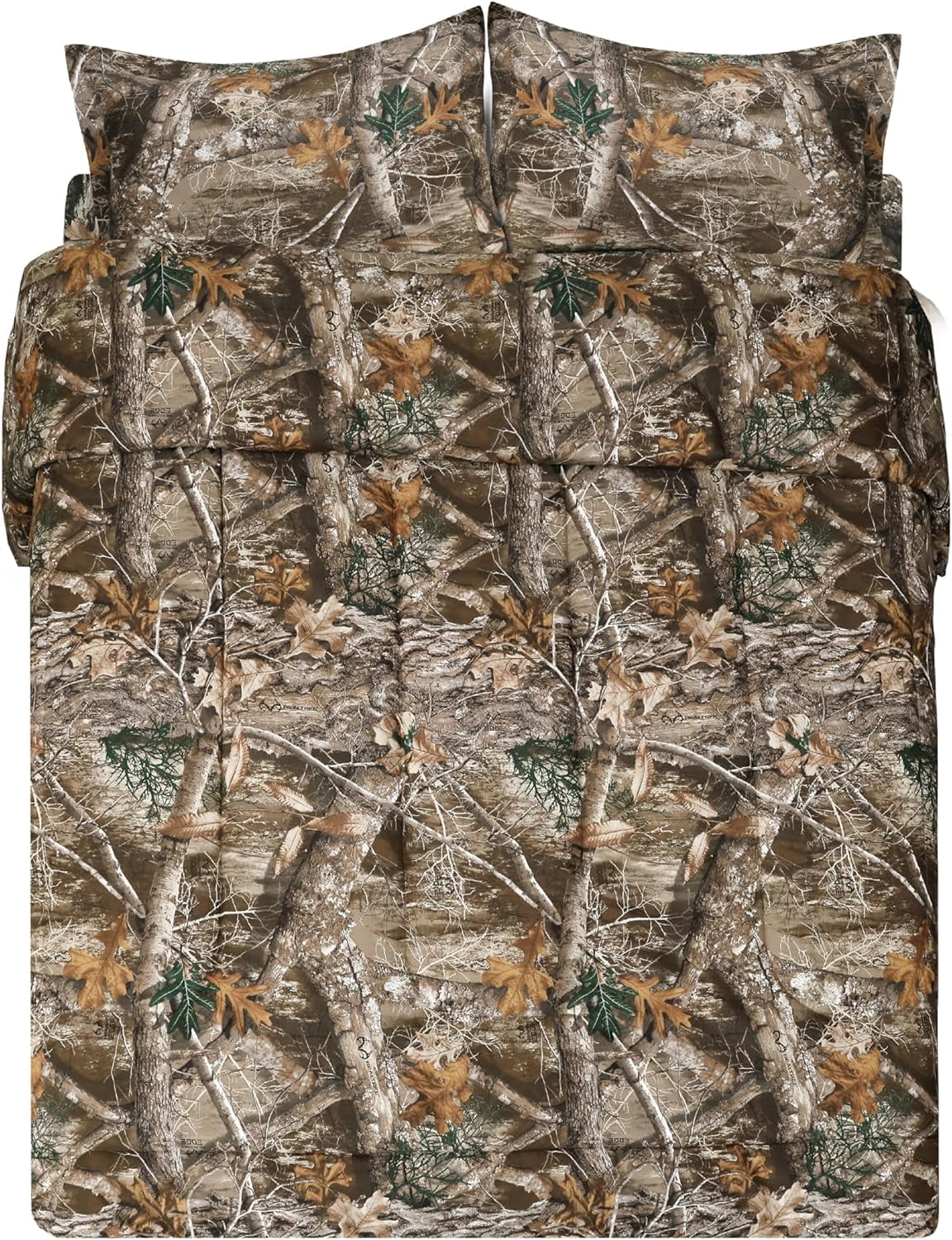 VISI-ONE Realtree Edge Camo Full 3 Piece Comforter Set – Rustic Western Country Style with Farmhouse Vibes, Perfect All Season Bedding for Lodge, Cabin, Outdoor Lovers, Nature Lovers