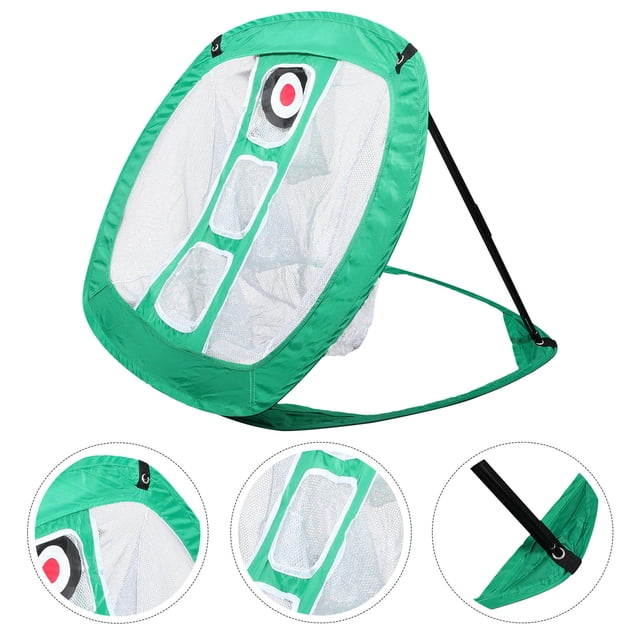 OULII Professional Golf Chipping Net Green with Stable Frame for Outdoor and Indoor Practice