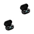 thumbnail image 1 of Cateissary Auriculares intrauditivos compatibles con Bluetooth con micrófono Negro 2Conjunto, 1 of 6