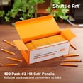 thumbnail image 6 of Shuttle Art 400 Pack Golf Pencils with Erasers, #2 HB Pencils Bulk, 3.5” Mini Pencil, Pre-Sharpened Small Pencil for Writhing, Drawing and Sketching, 6 of 6