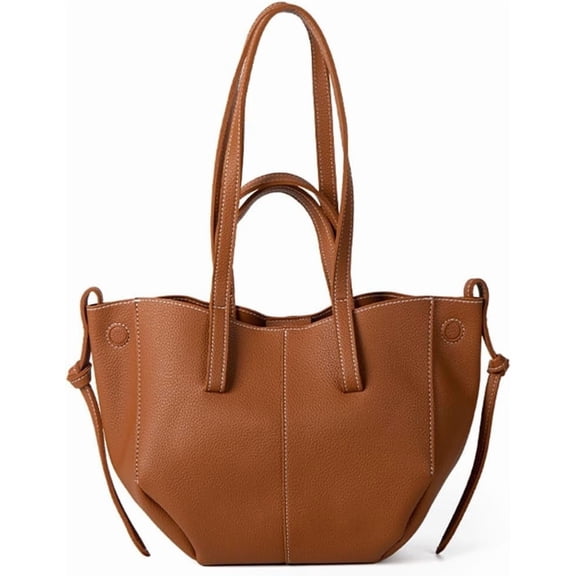 MMYGU Tote Bag Faux Leather Work Bag Trendy Handbag Purse for Women Elegant Shoulder Bag with Magnetic Closure