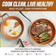 thumbnail image 6 of Gotham Steel Non Stick Frying Pan, 12.5” Ceramic Frying Pan Nonstick, Long Lasting Nonstick Cooking Pan with Helper Handle / Stay Cool Handle, Ultra-Durable, Dishwasher / Oven Safe, 100% Non Toxic, 6 of 8