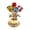 Multi-Colored, variant on Lynono Co.,Ltd Crystal Rose Flower Figurines with Base,Glass Flower Bouquet Handmade Crystal Flower Collectibles Home Table Decors