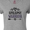 thumbnail image 4 of Inktastic Epilepsy Warrior Awareness Support Women's T-Shirt, 4 of 5