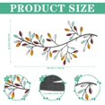 thumbnail image 4 of 2 Pieces Metal Tree Leaf Wall Decor Vine Olive Branch Leaf Wall Art Wrought Iron Scroll Sculptures Above the Bed, Living Room, Outdoor Decoration (Elegant Color), 4 of 7