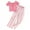 Pink, variant on NAFUU Stylish Girls Outfits Sets Trendy Street Dance Letter Print Long Sleeve T Shirt And Wide Leg Pants 2 Piece Outfit Casual School Party Sports Wear Leisure Versatile 7-8 Years