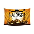 thumbnail image 2 of Deago Halloween House Flag 3x5 Ft Pumpkin Jack O Lantern Bat Spider Banner Halloween Party Supplies Indoor Outdoor Decoration (Orange), 2 of 8