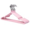 thumbnail image 2 of Perchas recubiertas de PVC Gloria organizador de suspensión de ropa resistente Rosa, 2 of 9