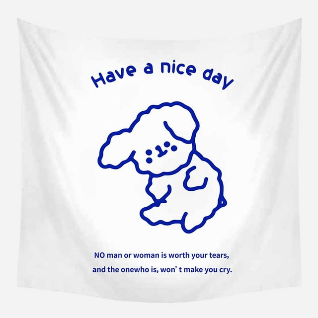 Tapiz colgante de pared Have A Nice Day (microtela, 150 x 130 cm)