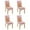 Pink & Gold, variant on 4 Pcs Dining Chair Slipcover Stretch Dining Chair Cover Removable Washable Kitchen Chair Slipcovers for Home Party Hotel Wedding Ceremony, Universal Size (black & Gold Marble)
