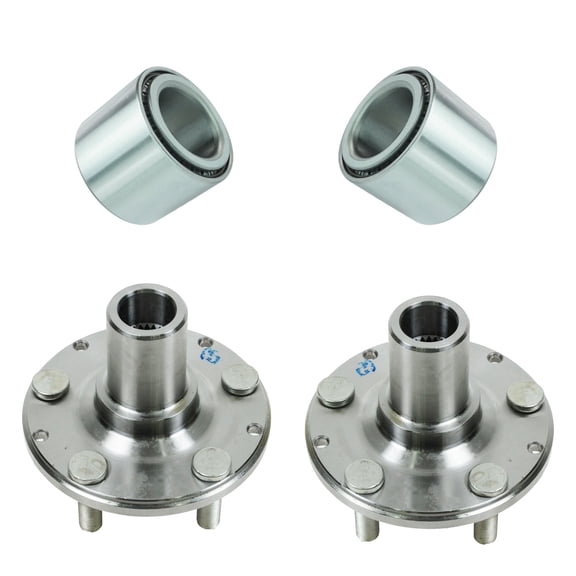 TRQ Rear Wheel Hub & Bearing Kit Pair for Forester Impreza Legacy Saab 9-2X BHA53203
