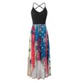 thumbnail image 4 of Robe pour Femmes Manches Longues Robe Mode Taille Haute Imprimé Sans Manches Robe Décontractée à Licou, 4 of 8