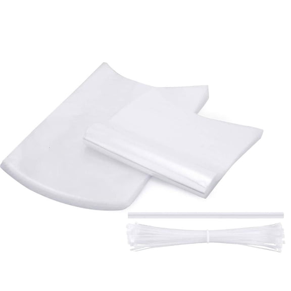 Heat Shrink Bags for Meat Poultry Sealing With Zippered Ties and Tubing