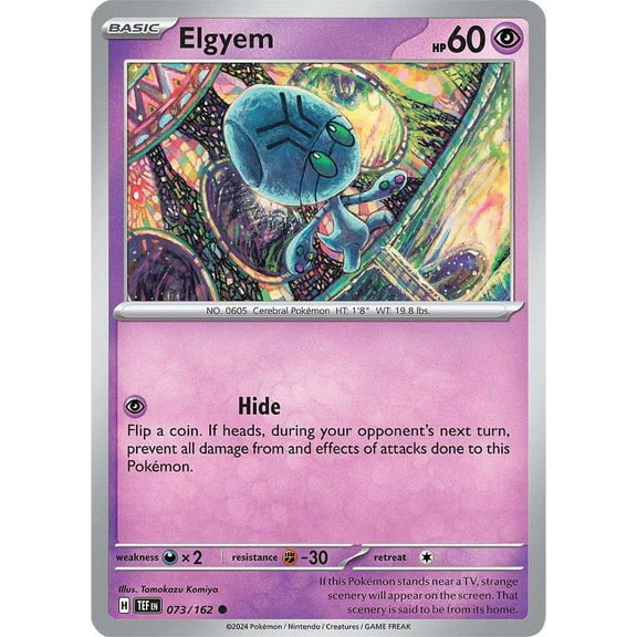Pokemon Scarlet & Violet Temporal Forces Common Elgyem #73