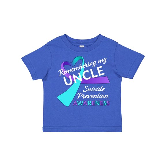 Inktastic Remembering My Uncle- Suicide Prevention Awareness Boys or Girls Toddler T-Shirt
