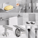 thumbnail image 4 of 15 Pzs Juego Sets De Accesorios Para Baño Toallero PLATA, 4 of 5