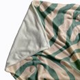 thumbnail image 2 of Simply Daisy Animal Stripe Fleece Throw Blanket, Eucalyptus, Standard Throw, 2 of 4
