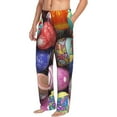 thumbnail image 2 of Balery Easter Eggs1 print Men's Pajama Pants,Ultra Lightweight Pjs,Lounge Pant-X-Large, 2 of 9
