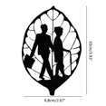 thumbnail image 3 of Adornos de silueta negra para decoración moderna del hogar, regalo perfecto para el Día de la Madre, arte de metal hecho a mano, 3 of 8