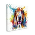 thumbnail image 4 of Stupell Industries Hound Dog Vibrant Splash Animals & Insects Painting Gallery Wrapped Canvas Art Print Wall Art, 30 x 30, 4 of 8