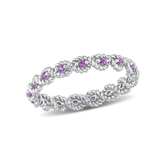 Everly Women's Amethyst 10k White Gold Ring