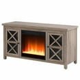thumbnail image 4 of Evelyn&Zoe Colton Rectangular TV Stand with Crystal Fireplace for TV's up to 55", Gray Oak, 4 of 9