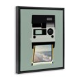 thumbnail image 3 of Stupell Industries Beach Trip Vintage Camera Black Framed Floater Canvas Wall Art design by Annabelle Hall, 31 x 25, 3 of 9