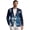 Galaxy Wolf, variant on Men's Suit Jacket with 2 Side Pockets One Button Sport Coat Long Sleeve Blazer Regular Fit Tuxedo Jacket Cute Zebra ,L