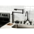 thumbnail image 2 of Kingston Brass KS4705PX Metropolitan Deck Mount Pot Filler Faucet, Oil Rubbed Bronze, 2 of 9