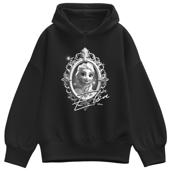 Frozen - Framed Elsa Women's Oversized Fleece Hoodie Sweatshirt
