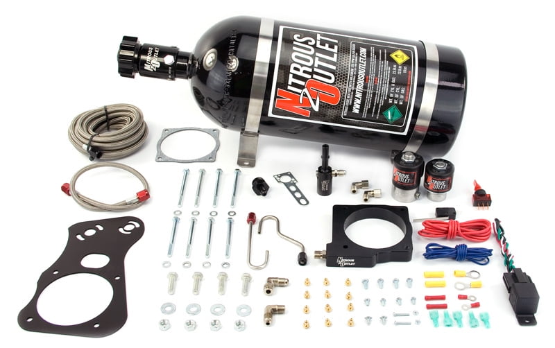 Nitrous Outlet 90mm 6.1 Hemi Intake Plate System (15lb Bottle)