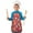 Red Cartoon Dinosaurs, variant on Purple Dinosaurs Dino Roar Pattern Kids Aprons for Girls and Boys,Adjustable Neck Strap Toddler Aprons for Kids Cooking Baking