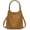 Brown, variant on Top Handle Bucket Bag for Women, Genuine Leather Commuter Satchel Handbag Ladies Daily Outdoor Crossbody Shoulder Bag