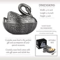 thumbnail image 4 of Crystalia Swan Traditional Ottoman Oriental Swan Metal Decorative Bowls, 4 of 6