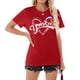 thumbnail image 2 of Camiseta Talovere para el día del partido de béisbol para mujer, color rojo, talla XXL, 2 of 5