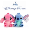 thumbnail image 4 of Figura de peluche de Stitch azul y rosa de Disney, juguete de anime Lilo y Stitch de 20 cm, juguete de costura de Stitch, mochila escolar para niños, regalo de cumpleaños, 4 of 4