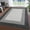 Black Grey, variant on QinaQin 2×6 FT Border Area Rug Modern Contemporary Washable Non Slip Rug Stain Resistant Soft Low Pile Carpet for Office Home Decor,Black Grey