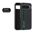 thumbnail image 4 of Carbon fiber pattern magnetic phone case for Google Pixel 9A 9 Pro XL MagSafe wireless charging anti-drop cover, 4 of 6